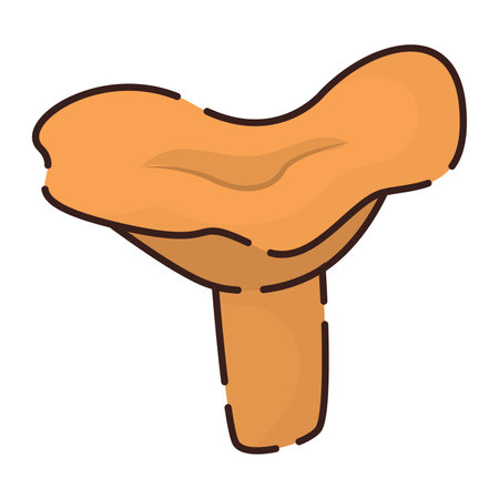 Isolated colored mushroom icon Flat design Vectorのイラスト素材