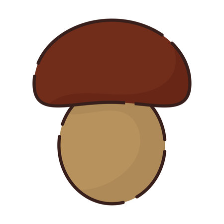 Isolated colored mushroom icon Flat design Vectorのイラスト素材