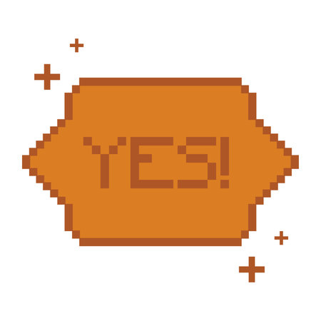 Isolated colored pixelated comic speech bubble chat Vectorのイラスト素材