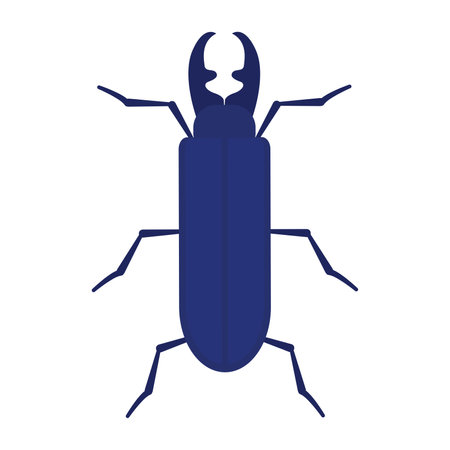 Isolated colored beetle insect animal icon Vectorのイラスト素材