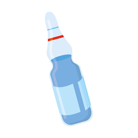 Isolated medicine vaccine bottle image Vectorのイラスト素材