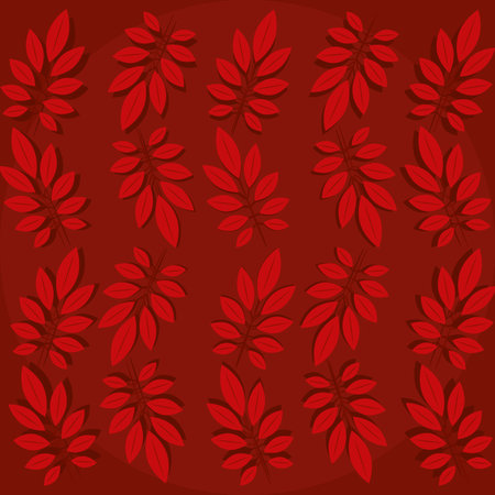 Seamless pattern background with autumn leaf icons Vectorのイラスト素材