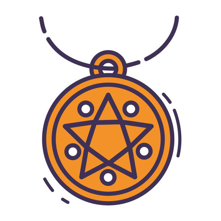 Isolated colored magic talisman icon Vectorのイラスト素材