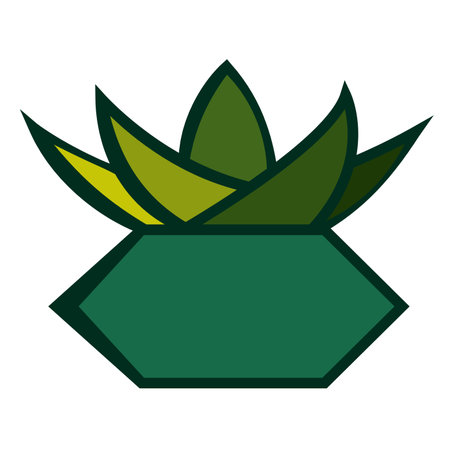 Isolated colored indoor plant icon Vectorのイラスト素材
