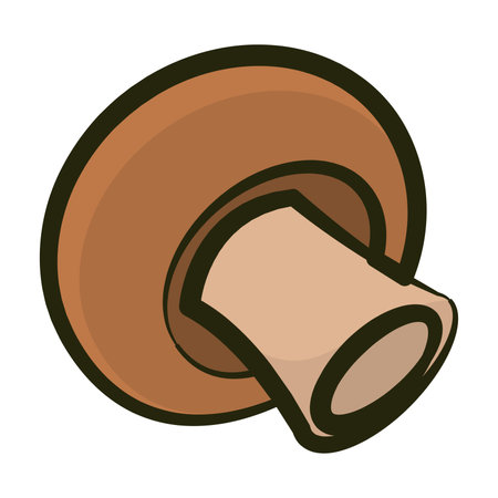 Isolated mushroom icon Flat deisgn Vectorのイラスト素材