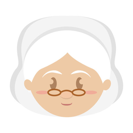 Isolated cute miss santa avatar christmas character Vectorのイラスト素材