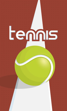 Isolated tennis ball icon Recreation sport Vectorのイラスト素材