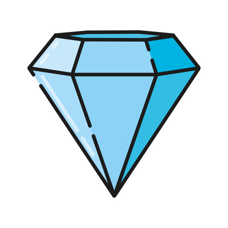 Isolated colored Diamond Gaming icon Vectorのイラスト素材