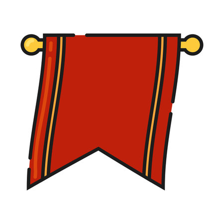 Isolated colored banner emblem Gaming icon Vectorのイラスト素材