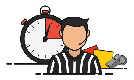 Isolated soccer referee Sport icon Vector
