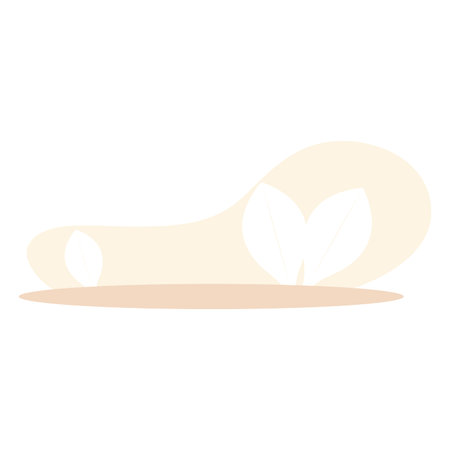 Colored empty space with natural leaves for relaxation Vectorのイラスト素材
