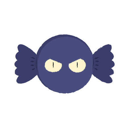 Isolated cute halloween candy icon Vectorのイラスト素材