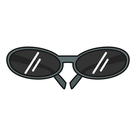 Isolated colored trending eyeglasses icon Vectorのイラスト素材