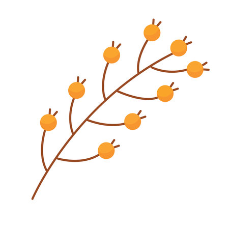 Isolated colored autumn leaf icon Vectorのイラスト素材