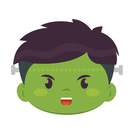 Cute kawaii monster costume Halloween season Vectorのイラスト素材