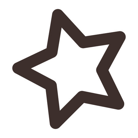 Isolated hand drawn star shape icon Vectorのイラスト素材