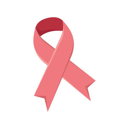 Isolated pink ribbon Breast cancer Vectorのイラスト素材