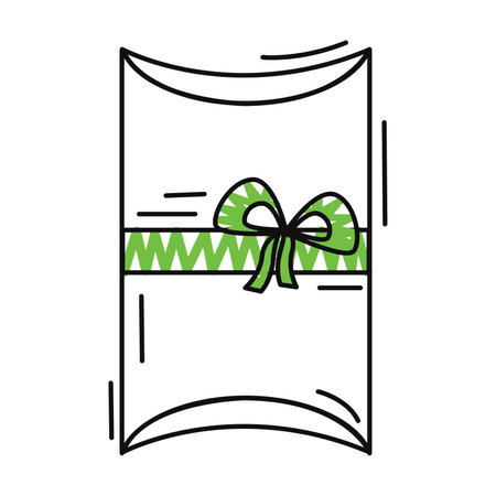 Christmas present icon Cartoon sketch style Vectorのイラスト素材