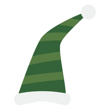Isolated christmas hat icon Vectorのイラスト素材