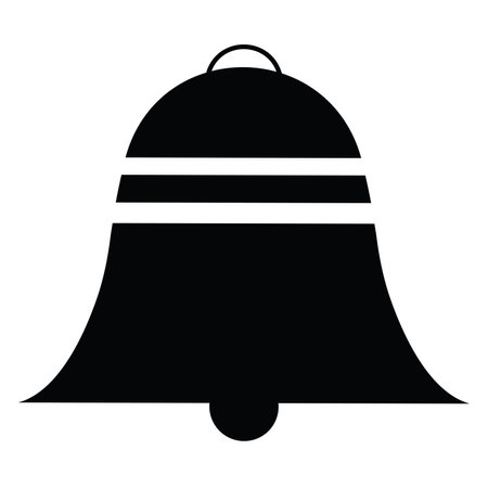 Outline of a christmas bell icon Vectorのイラスト素材