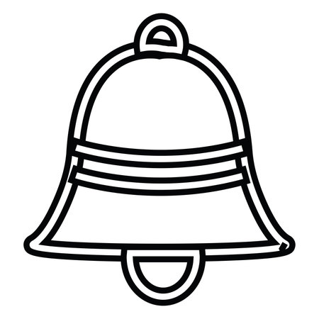 Outline of a christmas bell icon Vectorのイラスト素材