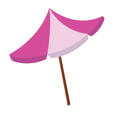 Isolated summer resort umbrella icon Vectorのイラスト素材