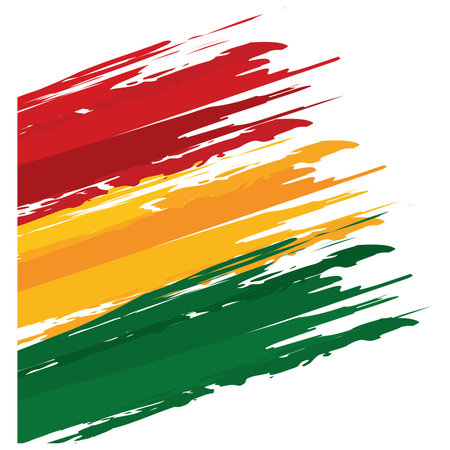Isolated flag with african colors Vectorのイラスト素材