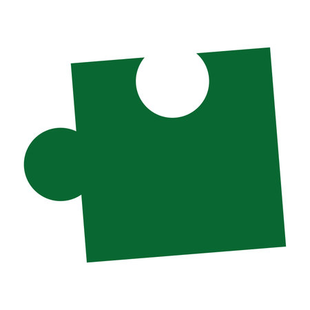 Isolated colored puzzle pieces Game Vectorのイラスト素材