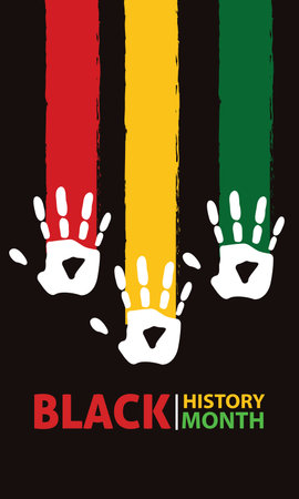 Black history month background Poster Vectorのイラスト素材
