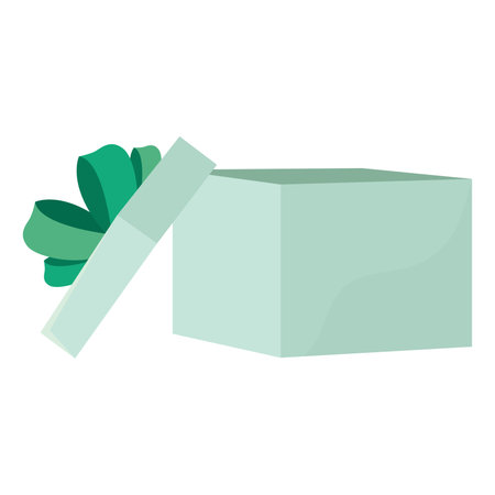 Colored gift box icon Flat design Vectorのイラスト素材