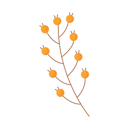 Colorful autumn leaves in orange and red, Vectorのイラスト素材