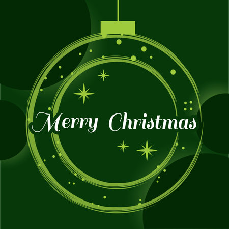 Colored Merry christmas and happy new year poster Vectorのイラスト素材