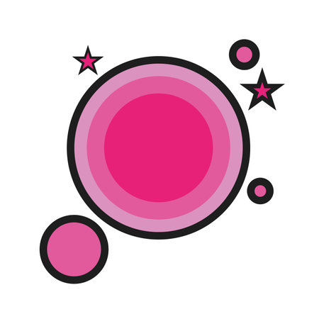 Isolated pink magician bubble magic iconのイラスト素材