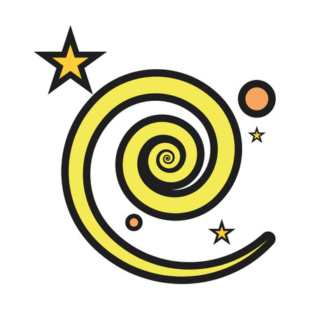 Isolated yellow stun effect magic iconのイラスト素材