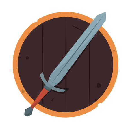 Isolated sword weapon medieval iconのイラスト素材