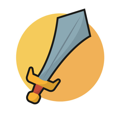 Isolated sword weapon medieval iconのイラスト素材