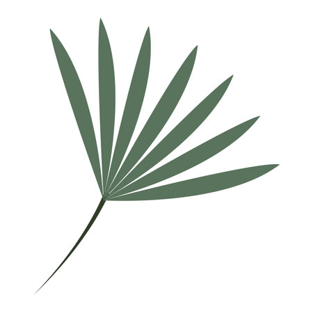 Isolated colored leaf sketch iconのイラスト素材