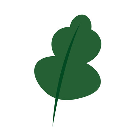 Isolated colored autumn winter leaf icon Vectorのイラスト素材