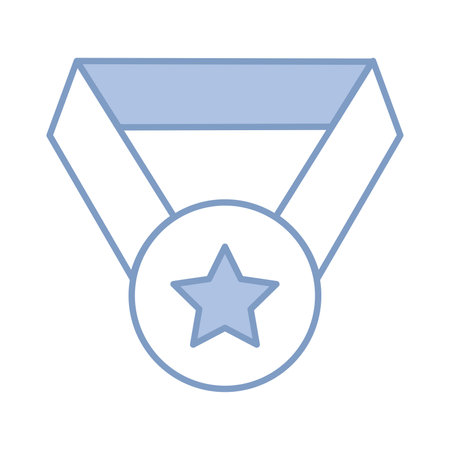 Medal award with star. Vector illustrationのイラスト素材