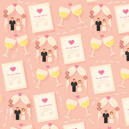 Ceremony and love icons. Vector illustrationのイラスト素材