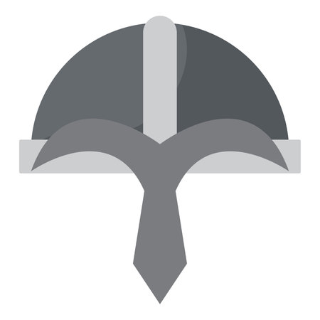 Viking helmet icon. Vector illustrationのイラスト素材
