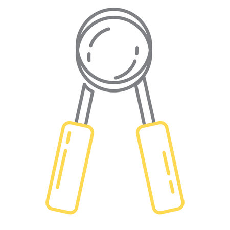 Hand grip strengthener. Vector illustrationのイラスト素材