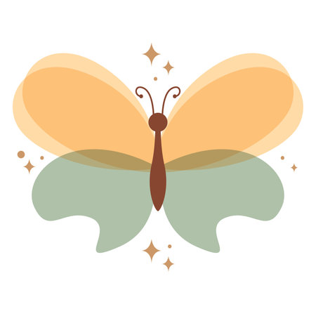 Colored butterfly wings. Vector illustrationのイラスト素材