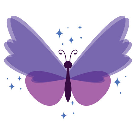 Colored butterfly wings. Vector illustrationのイラスト素材