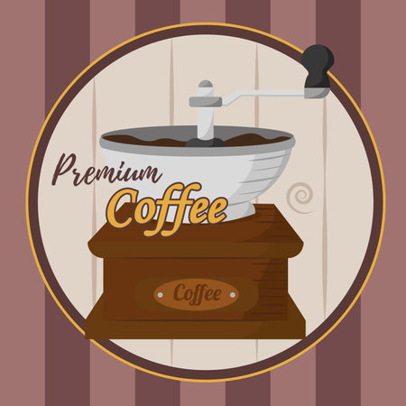 Background cup coffee shop things objects illustrationのイラスト素材