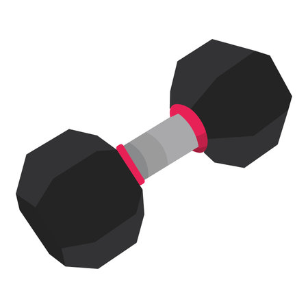 Heavy dumbbell icon. Vector illustrationのイラスト素材