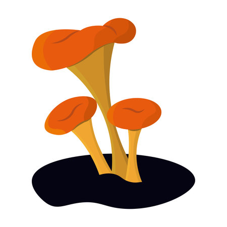 Cartoon fantasy mushroom shape. Vector illustrationのイラスト素材