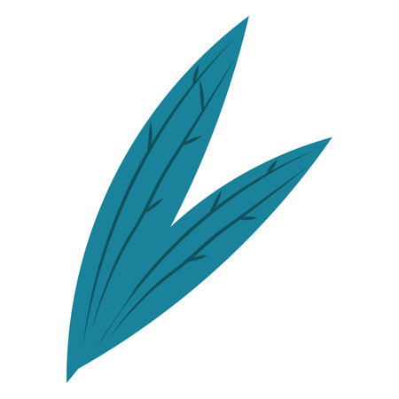 Simple green leaf branch icon. Vector illustrationのイラスト素材