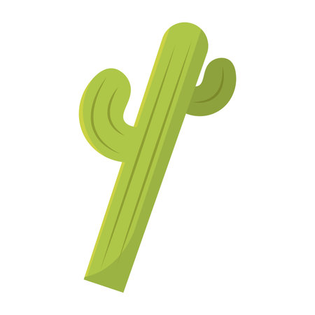 Desert Cactus Stylized Green Botanical Graphic. Vector illustrationのイラスト素材