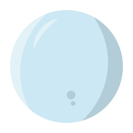 Blue crystal ball cartoon style. Vector illustrationのイラスト素材